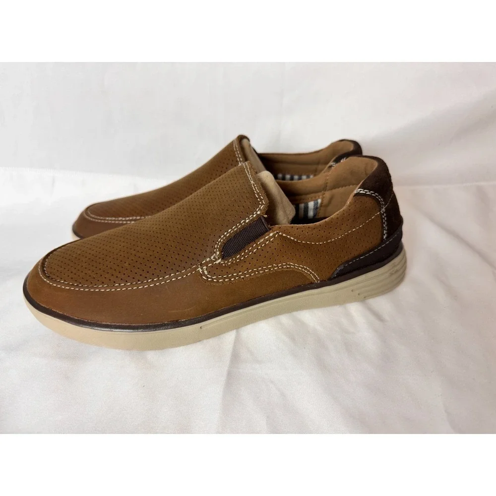 G.H. Bass Stride‎ Propel Lite Otto Suede Slip On Comfort Shoes Mens 7.5 M Camel